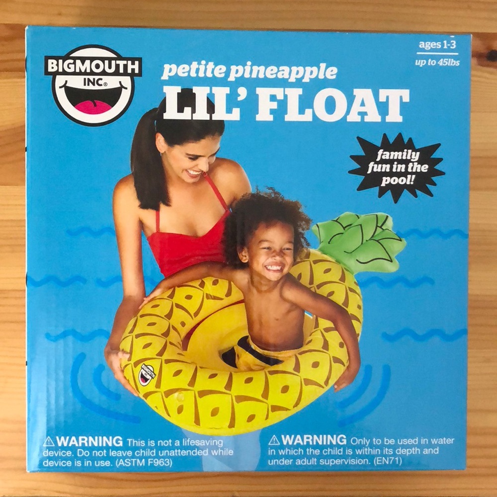 Toddler pineapple pool floatie